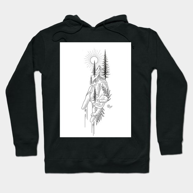 We are connected Hoodie by cocotatts